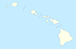 Map showing the location of Hulēʻia National Wildlife Refuge