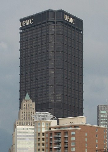 English: The U.S. Steel Tower, located in Pitt...