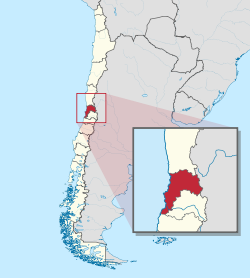 Location of バルパライソ州