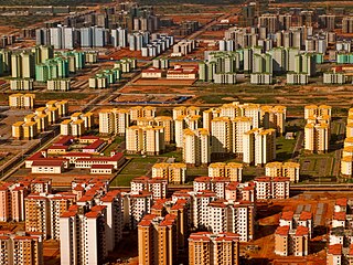 Aerial view of Kilamba, Angola