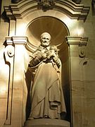 Chapelle du Saint-Sacrement ; Statue de Saint-Vincent de Paul