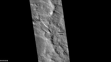 West rim of Rudaux Crater, as seen by CTX camera (on Mars Reconnaissance Orbiter)