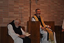 Abbot Francis Michael and Prior Anthony Delisi (on the left) of Monastery of the Holy Spirit, a Trappist monastery in Conyers, Georgia, US. Abbot Francis Michael and Prior Anthony Delisi.jpg