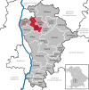 Lage des Marktes Aindling im Landkreis Aichach-Friedberg