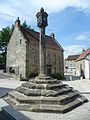 Mercat cross de Airth, na parroquia de Falkirk, Escocia.
