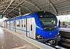 Alstom Metropolis train-set at Guindy Metro station in Chennai.jpg