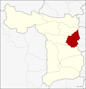 Amplasarea districtului în provincia Suphanburi
