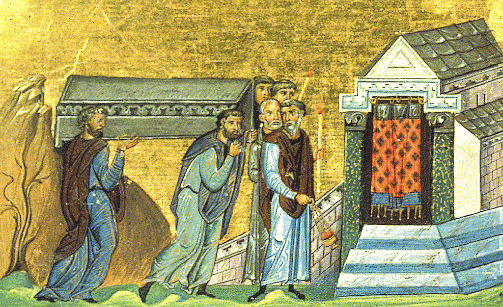 Anastasius&#8217; begravelse fra keiser Basilios IIs Menologion