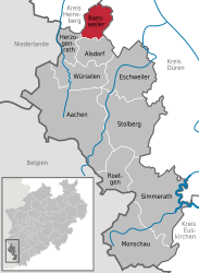 Baesweiler – Mappa