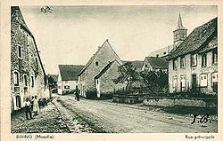 Vue du village de Bining