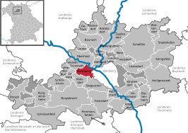 Kaart van Bischberg