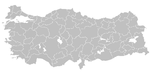 Törökország tartományainak vaktérképe