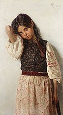 «Девочка из Малороссии», (1892), холст, масло — частное собрание