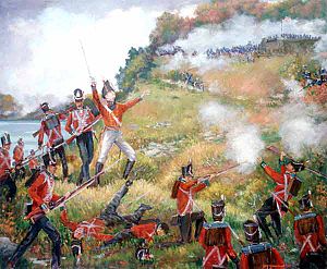 General Isaac Brock leading the charge.
