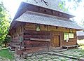 Església de Budești Josani, l'entrada reconstruïda després de la renovació del 2002. Foto: A Baboş, juliol del 2006