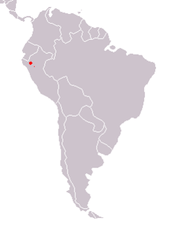 Distribución del tití del río Mayo