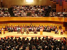 A Cardiff University graduation ceremony in 2006 Cardiff University Graduation Ceremony.jpg