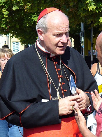 Christoph Kardinal Schönborn am Tage des Besuc...