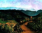 The Andes. Tempera on paper. 180 x 143 cm., collection of the government of Zulia