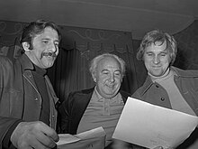 Chaim Topol, Lex Goudsmit en Norman Jewison (1971).jpg