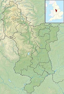 Location map United Kingdom Derbyshire