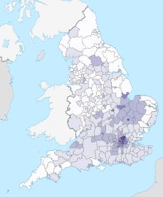 Districts of England by Other White percent.svg