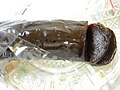 Dodol made from coconut sugar and ground glutinous rice.