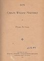 Don Carlos Walker Martínez, Biografía, 1904.