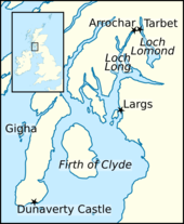 Map of southern Scotland