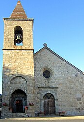 The church in Sainte-Eulalie