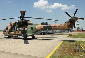 Türk Hava Kuvvetleri'ne ait AS 532UL Cougar Çiğli Hava Üssü'nde iken