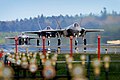 2017年4月15日，美国空军F-35A战斗机降落在英国皇家空军莱肯希思基地（英语：RAF Lakenheath）