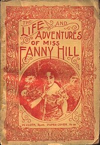 Forsiden af bogen Fanny Hill, som blev skrevet i 1910