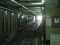 Access ramp from Federico Lacroze Underground station to the Urquiza Line