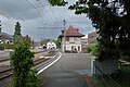 Bahnhof im Mai 2012 ('s Gebäude isch im Herbscht 2016 abgrisse worde)