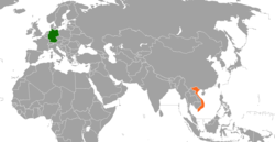 Bản đồ vị trí Germany và Vietnam