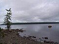 Le Lac Grand-lac-St-François vu depuis le secteur du camping Rivière-aux-bluets