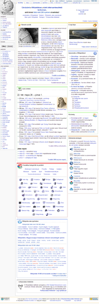 Magyar Wikipédia Kezdőlap 2008