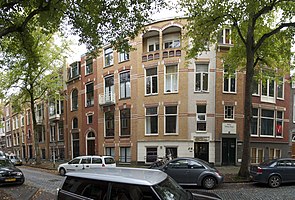 Herenhuizen in de H.W. Mesdagstraat, typerend voor de buurt