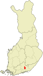 Location of Iitti in Finland