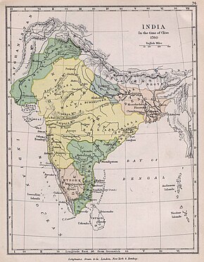 Ubicació de Imperi Maratha