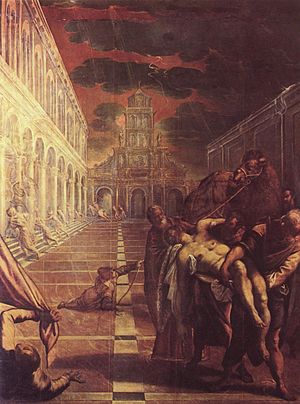St Mark's Body Brought to Venice (1548).