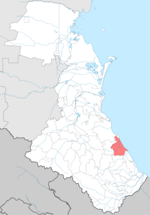 Каякентский район на карте