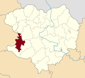Красноградский район на карте