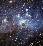 LH 9, ett område I Stora magellanska molnet där det föds mycket stjärnor