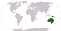 Location map of Australia