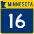 Trunk Highway 16 marker