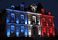 Le château Bellegarde aux couleurs nationales.