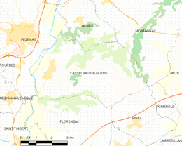Castelnau-de-Guers - Localizazion