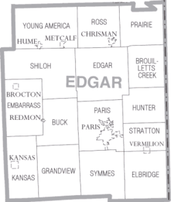 Карта округа Эдгар